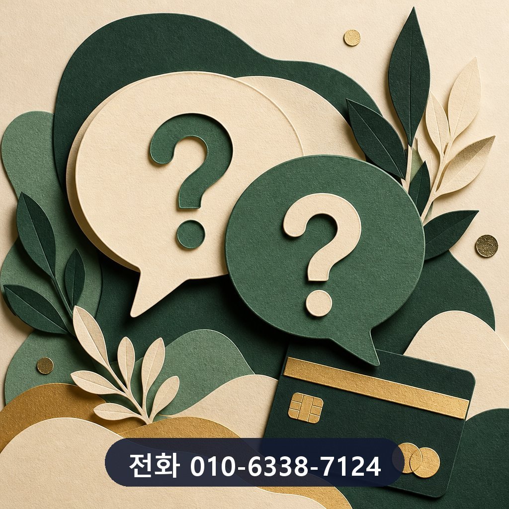 카드깡 가능한곳 자주 묻는 질문 이미지